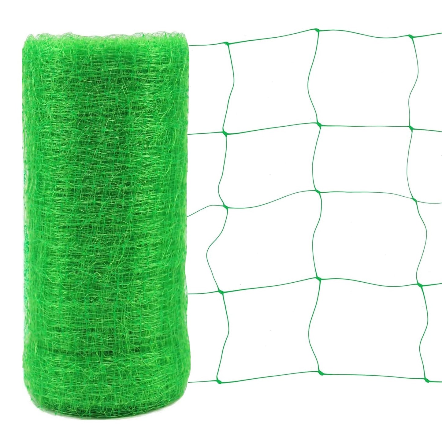 Toolazy Trellis Netting 59" x328' Green - Heavy Duty 6" Mesh Plant Support Net for Climbing Vegetables, Garden Trellis Roll for Tomato Cucumber Pea Bean Vine Grow Tent Scrog Hydroponic