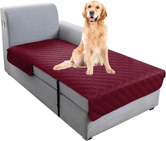 Genina L Shape Couch Cover, Sectional Couch Chaise Covers, Waterproof Washable