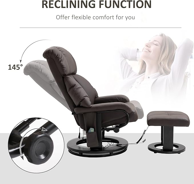 HOMCOM Massage Recliner Chair