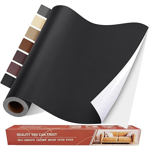 Self Adhesive Leather Repair Patch Kit, 35 in x 79 in Large Vinyl Leather