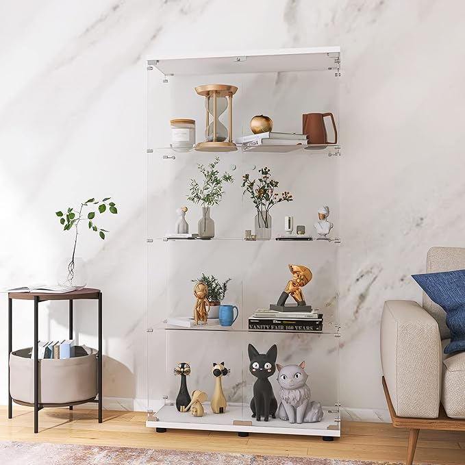 LFT HUIMEI2Y Glass Display Cabinet 4-Shelf