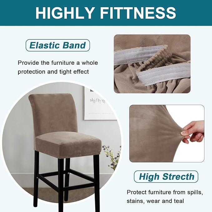 Turquoize Bar Stool Covers 2 Pack Bar Stool Covers