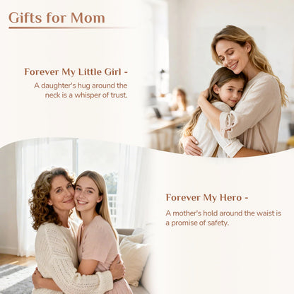 Storieme Sentimental Gifts for Mom from Daughter: Mother Daughter Hugging Resin Figurines Sculpture - Mom's Gift for Birthday Mother's Day Christmas Home Decor