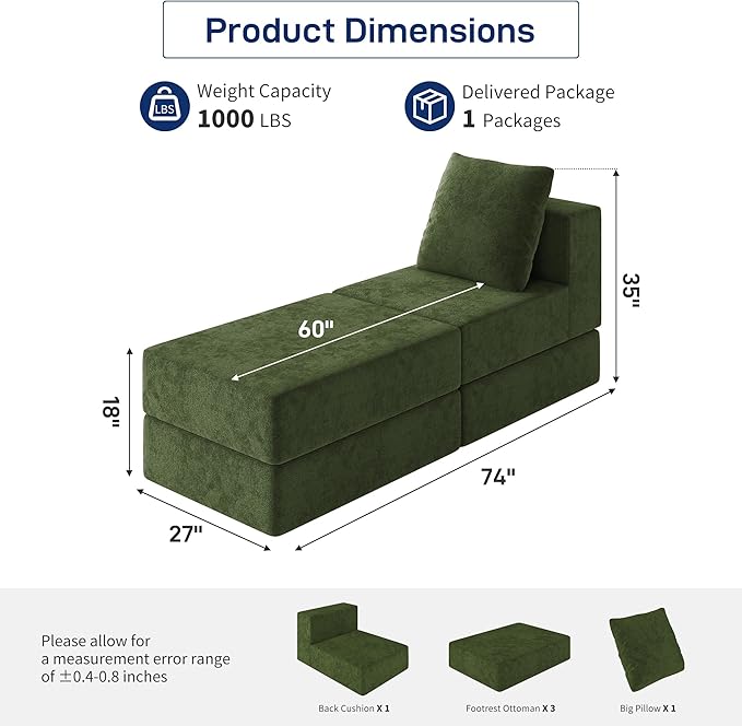 Living&Giving Cloud Sectional Couch