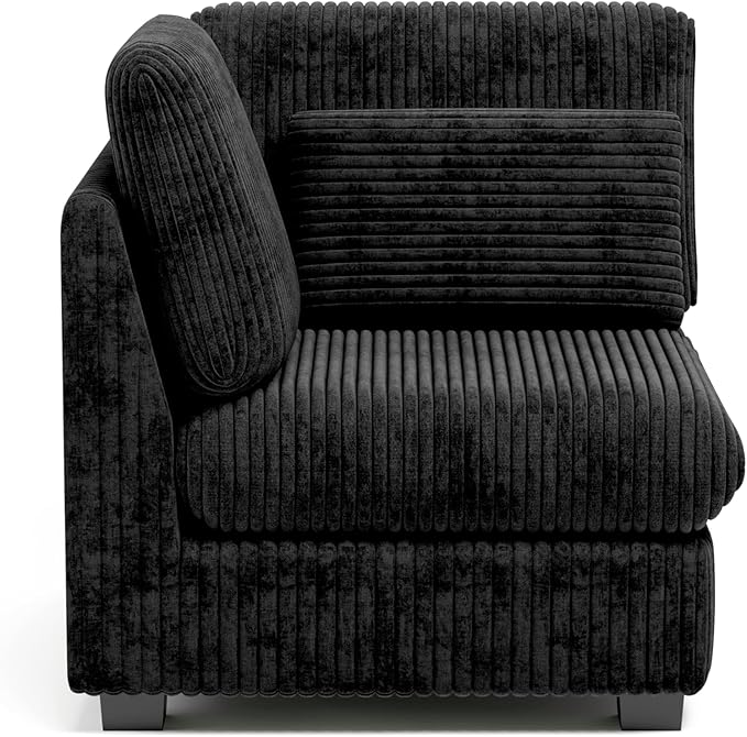 CHIC HOUSE Module for Modular Oversized Couch, Corduroy Customizable Chaise