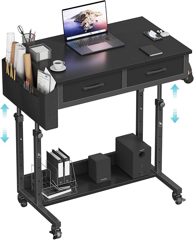 Small Portable Rolling Standing Desk