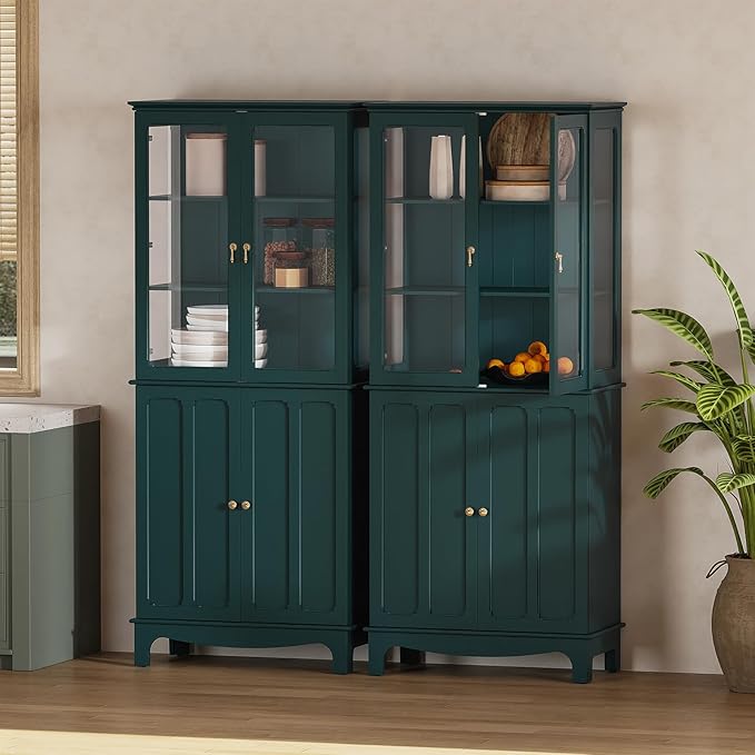 ARTPOWER 72" Freestanding Kitchen Pantry Storage Sideboard, Classical Tall