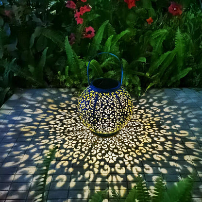 Big Solar Lantern Outdoor Waterproof, Go2garden Gifts for Mom Yard Decorations Lights for Balcony Party Ornaments, Birthday Mothers Day Gifts for Women Wife Grandma (1 Pack, Teal Blue)