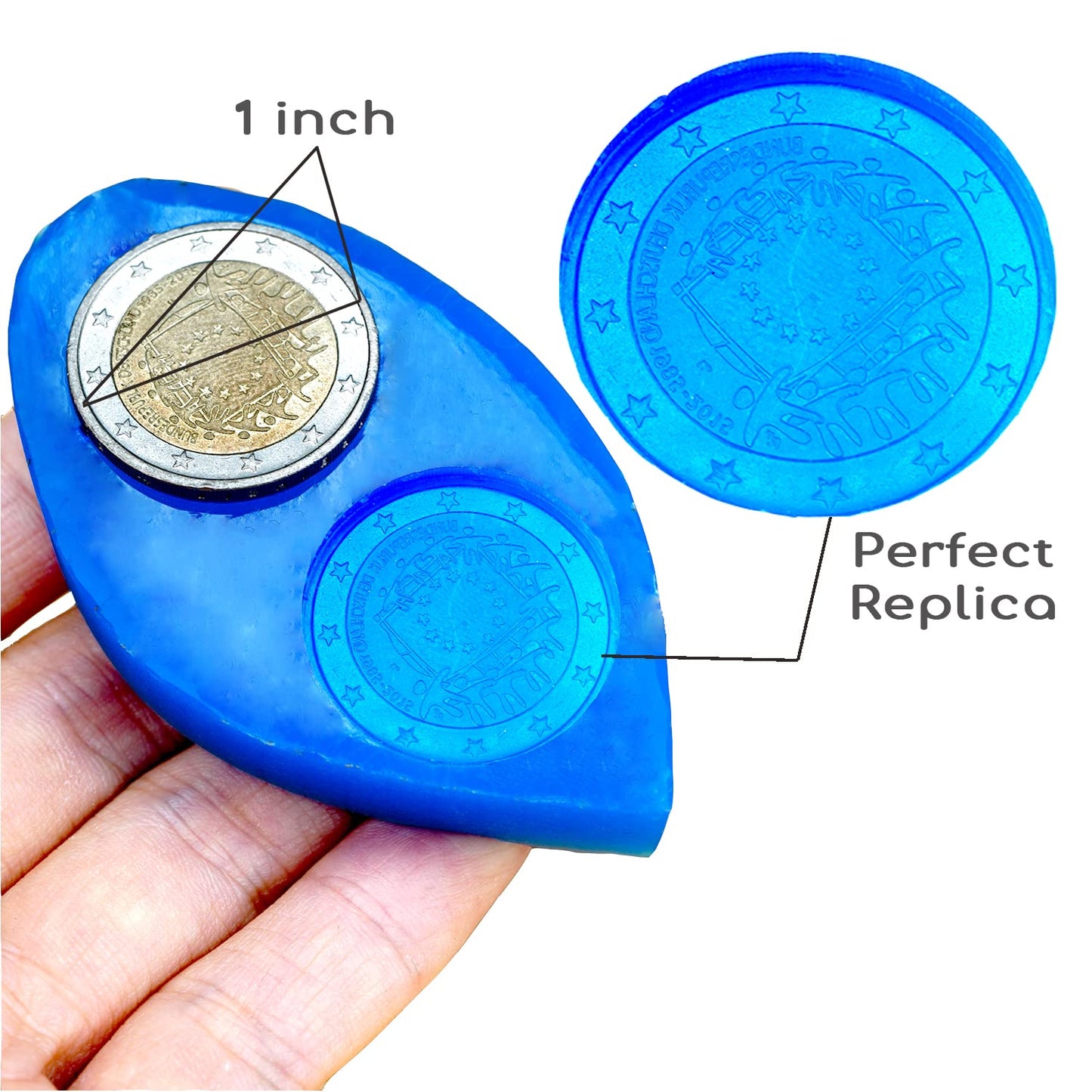 BBDINO Silicone Mold Making Kit, Liquid Silicone for Molds Making 30A Sapphire Blue, High Strength Silicon Rubber 4.4 lbs, 1:1 by Volume Ideal for Mold Casting of Resin/Jewelry/Candle/Concrete/Plaster