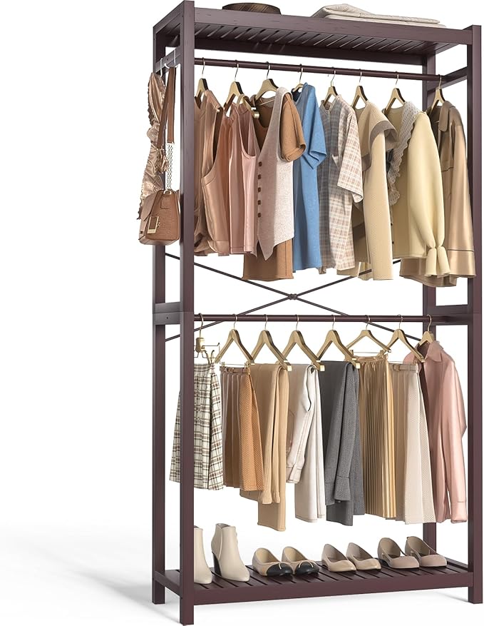 Homykic Bamboo Clothes Rack