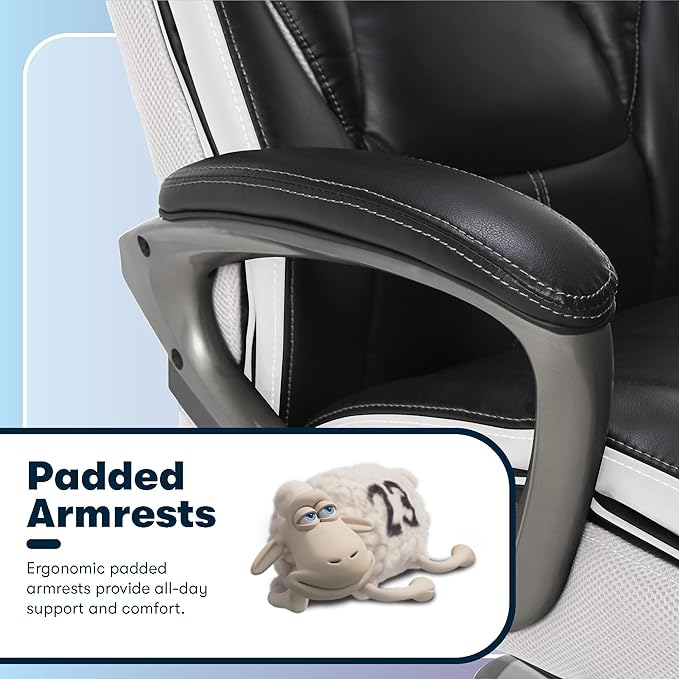 Serta® Lautner Executive Home Office Desk Chair, Ergonomic High-Back