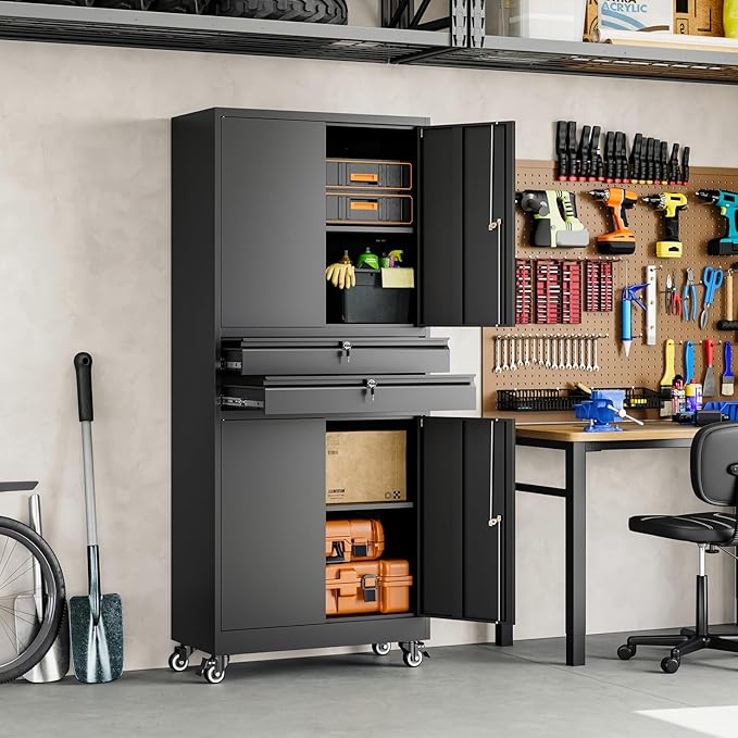 Yizosh Metal Garage Storage Cabinet