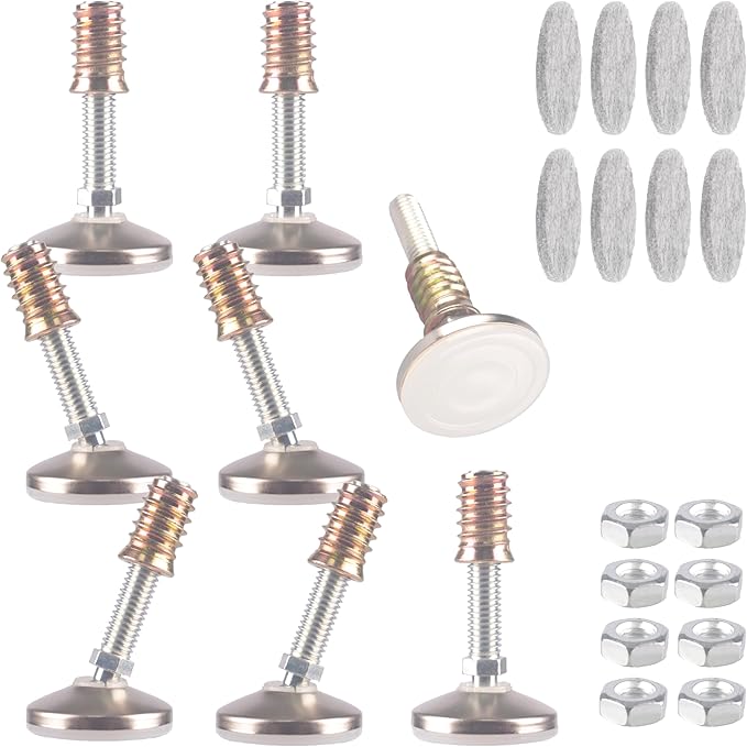 HUAYY Furniture Levelers Swivel Feet, Angle Height Adjustable, Heavy Duty