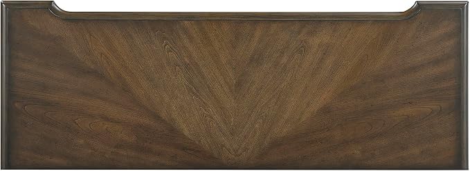Lexicon Rectangle Wood Sofa Table with 2 Dovetail Drawers, Cherry Veneer Console Table with Antique Bronze Knobs & Sturdy Wood Construction for Elegant Living Room, Entryway, Easy Assembly, Brown