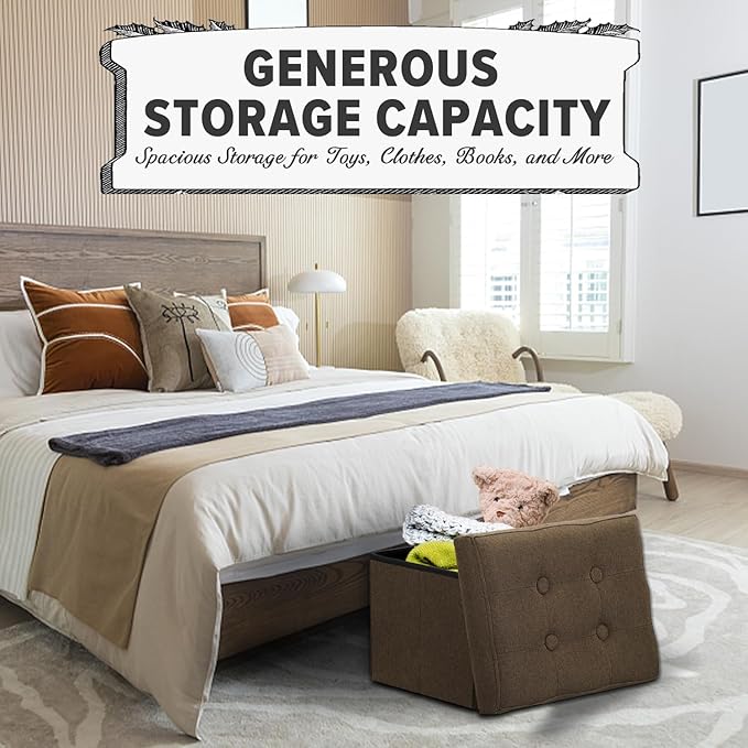 LINMAGCO Ottoman Storage Ottoman