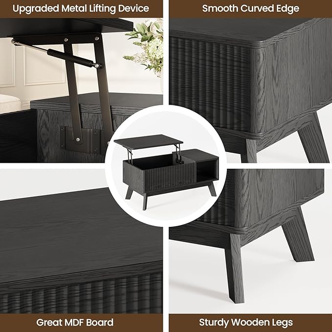 Wood Lift Top Coffee Table
