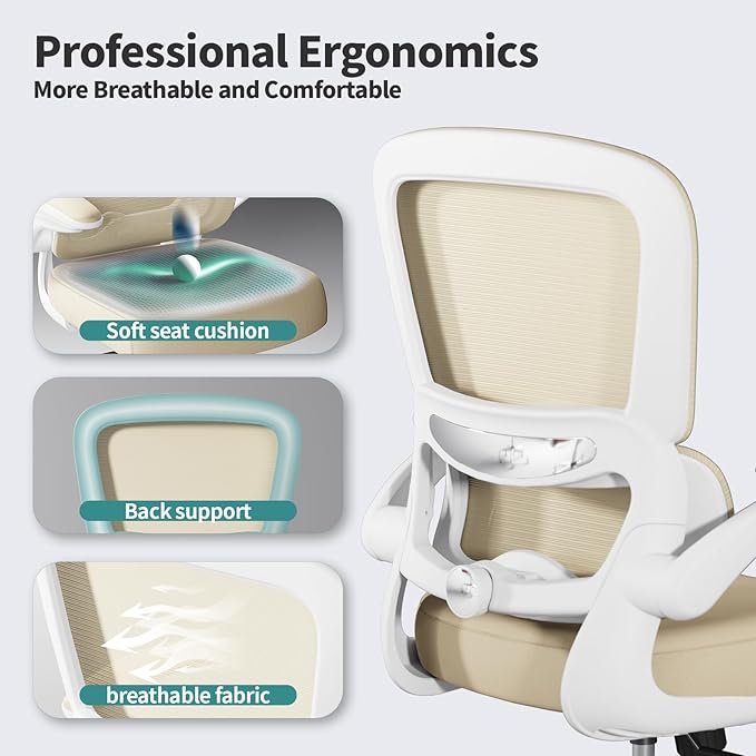 TRALT Office Chair Ergonomic Desk Chair, 330 LBS Home Mesh Office Desk Chairs