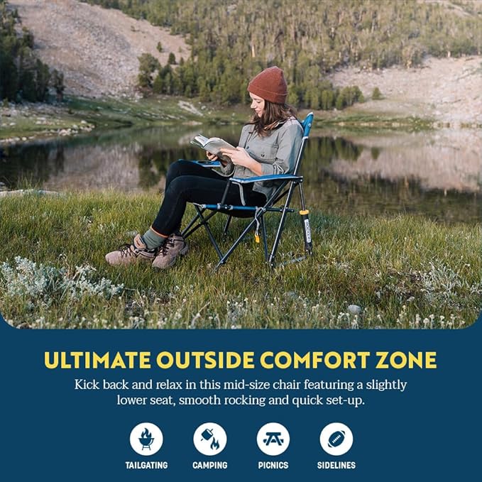 GCI Outdoor Kickback Rocker Outdoor Rocking Chair