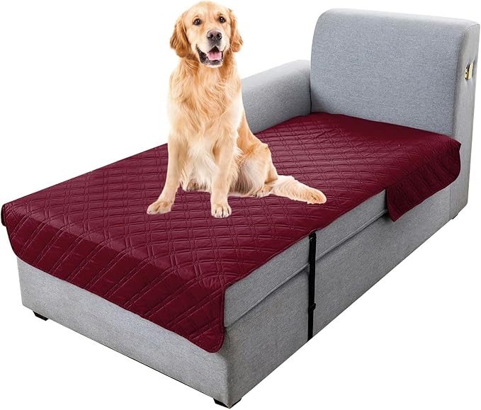 Genina L Shape Couch Cover, Sectional Couch Chaise Covers, Waterproof Washable