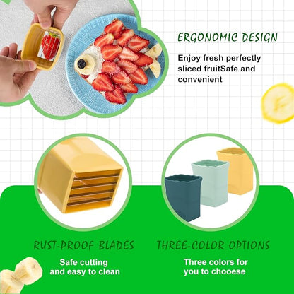 3PCS Fruit Slicer Cup Strawberry Slicer, Strawberries Cutter Cup, Speed Cutter for Banana Grape Egg Kitchen Portable Slicing Tool