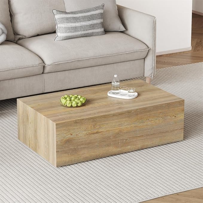 Coffee Table for Living Room Table, Modern Wood Coffee Table, Center Table for