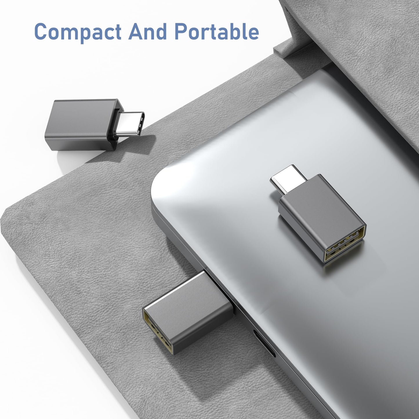 Basesailor USB C to USB Adapter 3Pack,USBC Male to A Female 3.0 OTG MacBook Pro/Air Adapter,Type C Thunderbolt 4 3 Converter for Apple iPhone 17 16 15,Mac,iPad,Microsoft Surface,Samsung Galaxy S25 S24