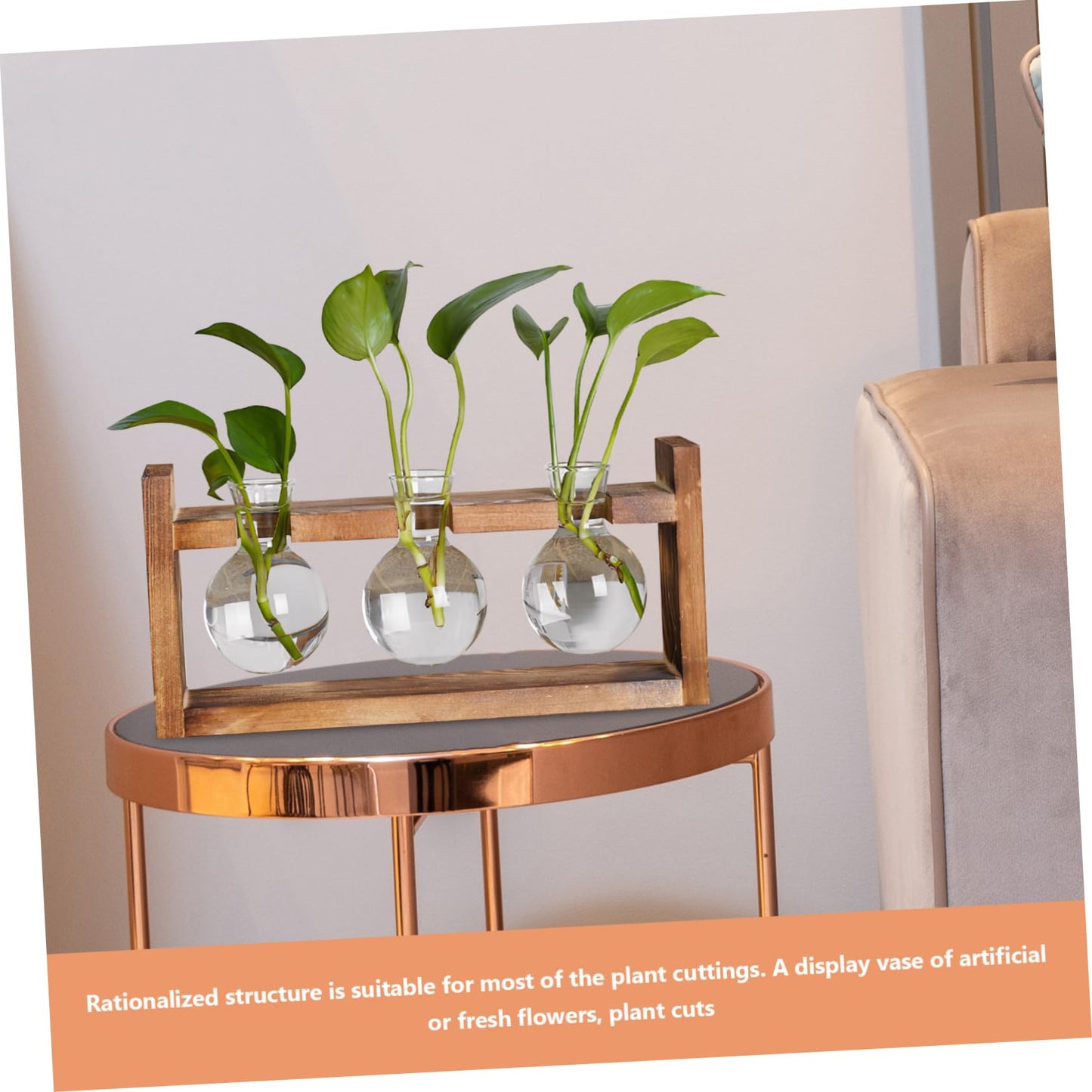 Abaodam Terrarium Plants Glass Planter Air Plant Terrarium Glass Vases for Centerpieces Bulb Vase