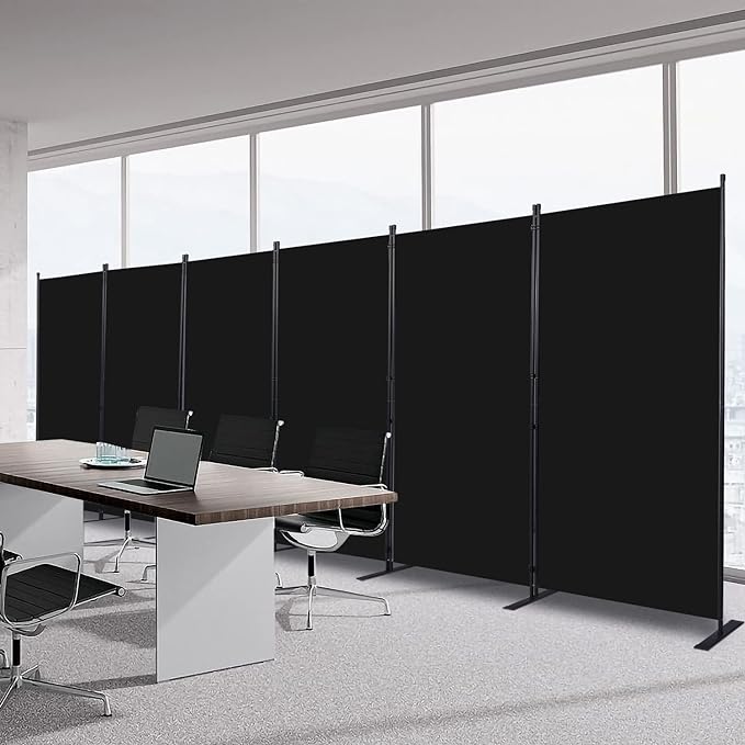 Room Divider 6FT Portable Room Dividers and Folding Privacy Screens, 6 Panel