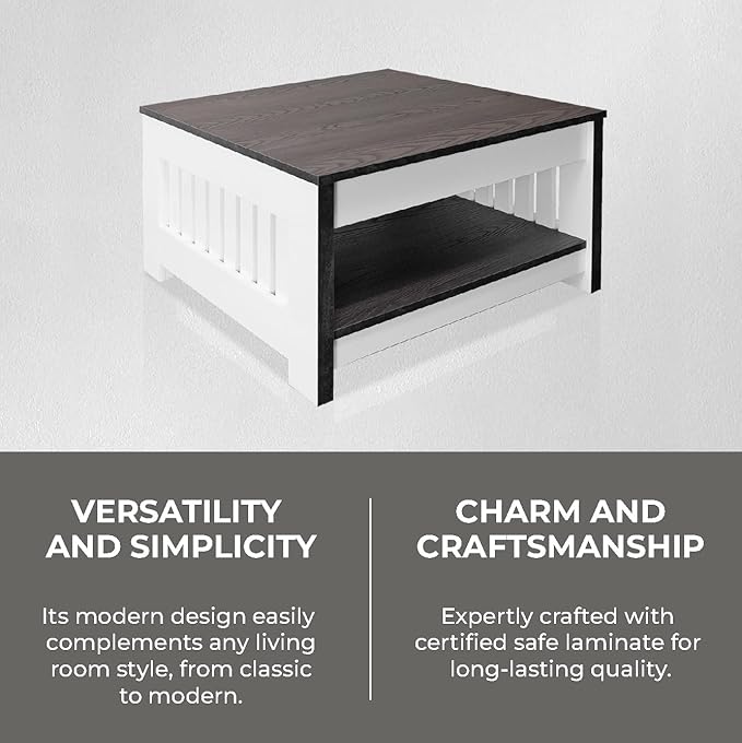 Transformer Furniture’s Modern Square Coffee Table