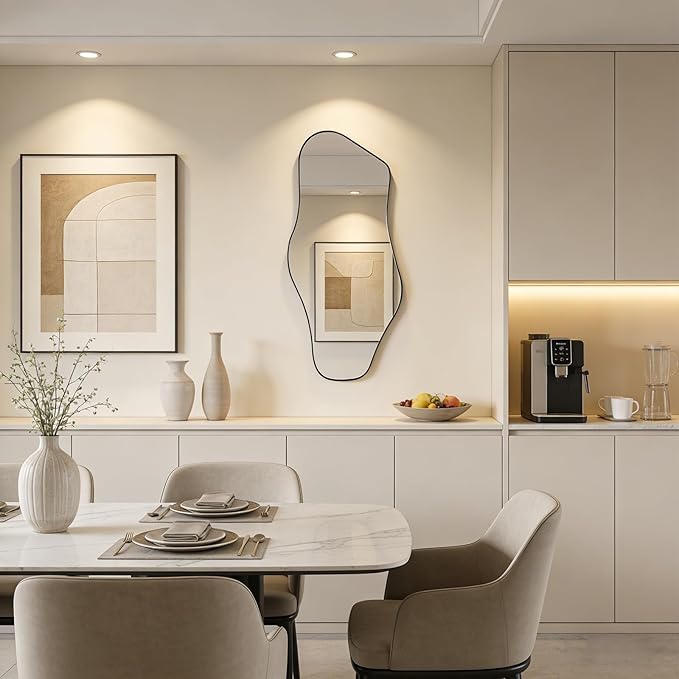 Irregular Wall Mirror, Modern Organic Shaped Mirrors