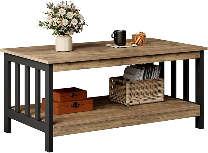 ChooChoo Farmhouse Coffee Table, Living Room Table