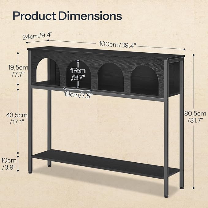 HOOBRO Console Table, Entryway Table