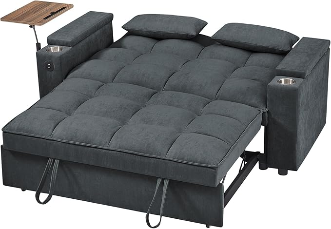 Auvsoce 65'' Convertible Sleeper Sofa Bed