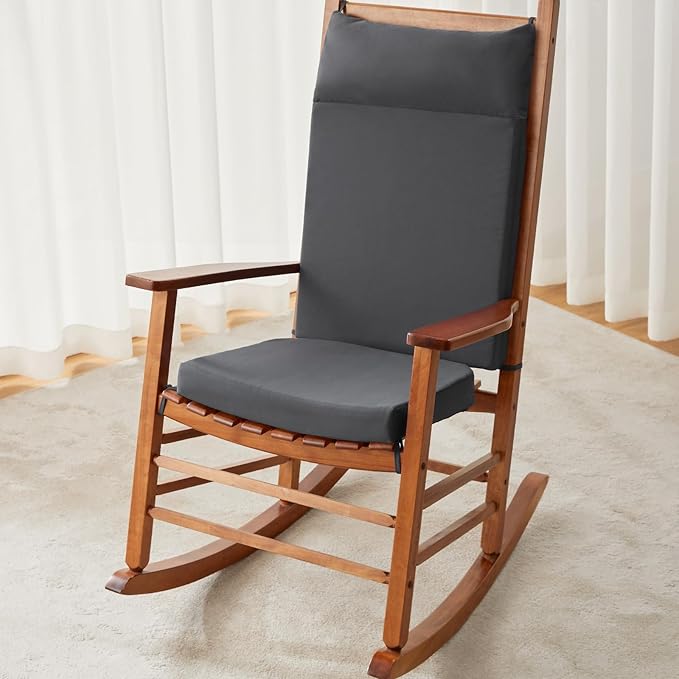 Waterproof Rocking Chair Cushions Outdoor & Indoor, Wooden Rocking Chair Pads