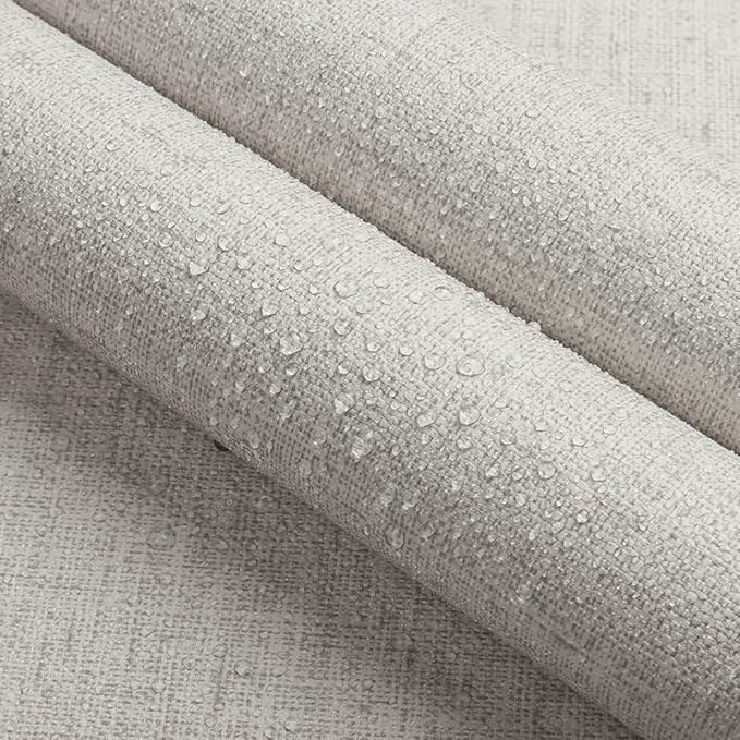 Grasscloth Peel and Stick Wallpaper Beige and Gray Contact Paper 15.7inch x