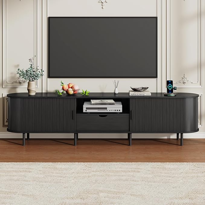86.6" Mid-Century TV Stand