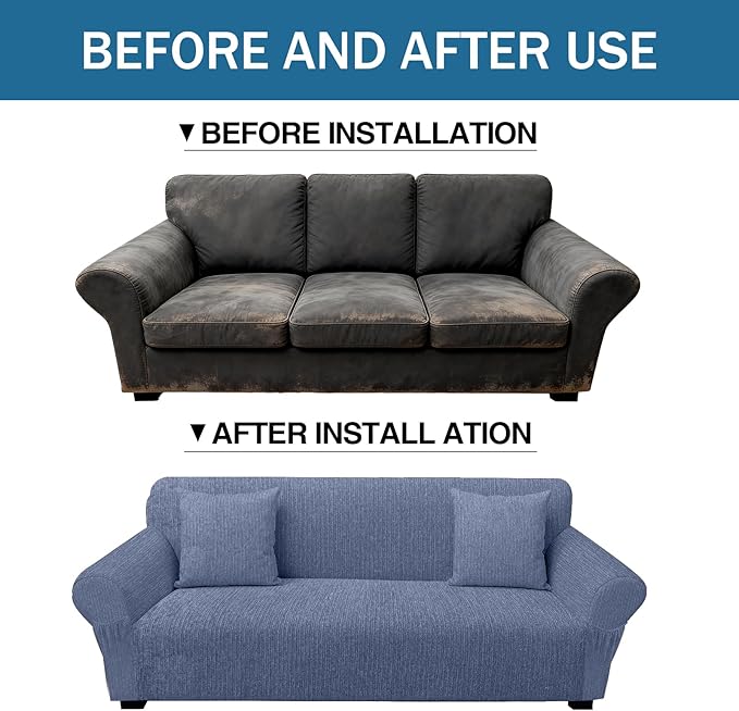 Sofa Slipcover with 2 Pillow Cover