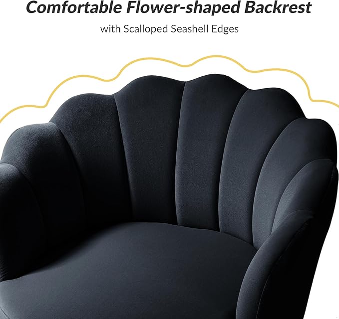 HULALA HOME Modern Velvet Accent Chairs Set of 2