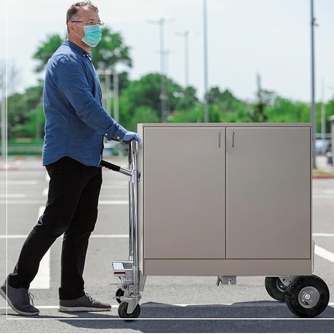 Silver Convertible Hand Truck Dolly Cart