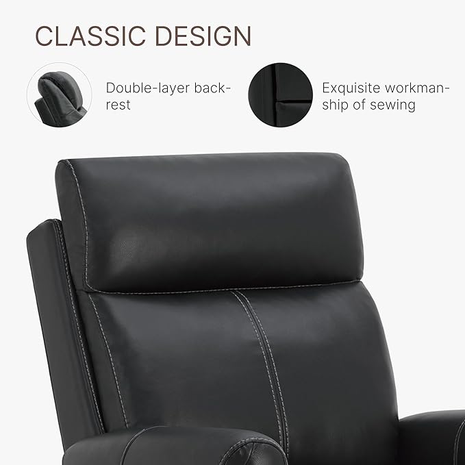 KISLOT Leather Recliner Chair Set of 2, Wall Hugger RV Recliners