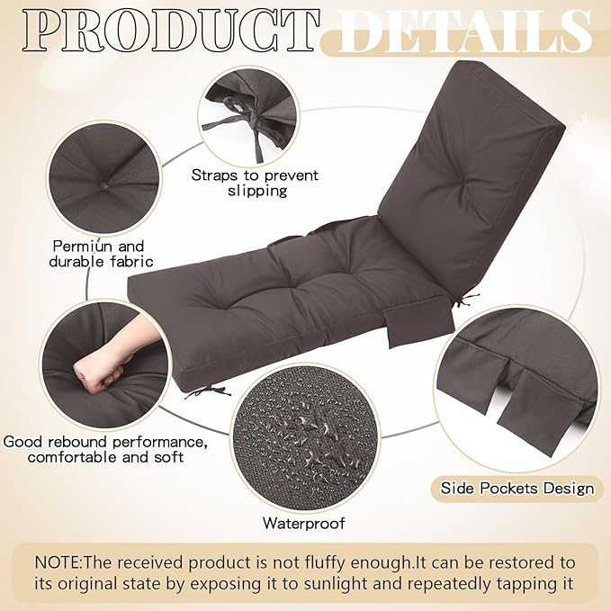 Kigley Outdoor Chaise Lounge Cushions
