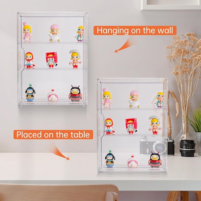 BOHOIDEE 3 Tiers Clear Display Case