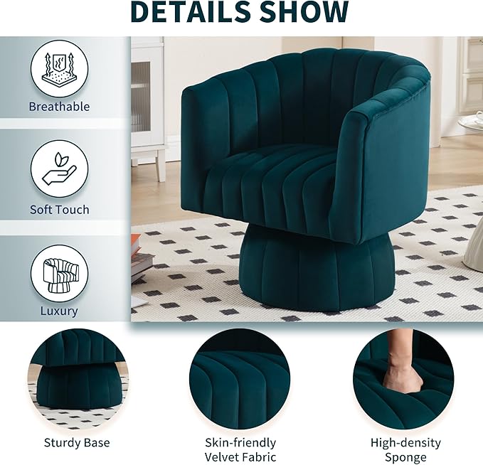 Swivel Accent Barrel Chair