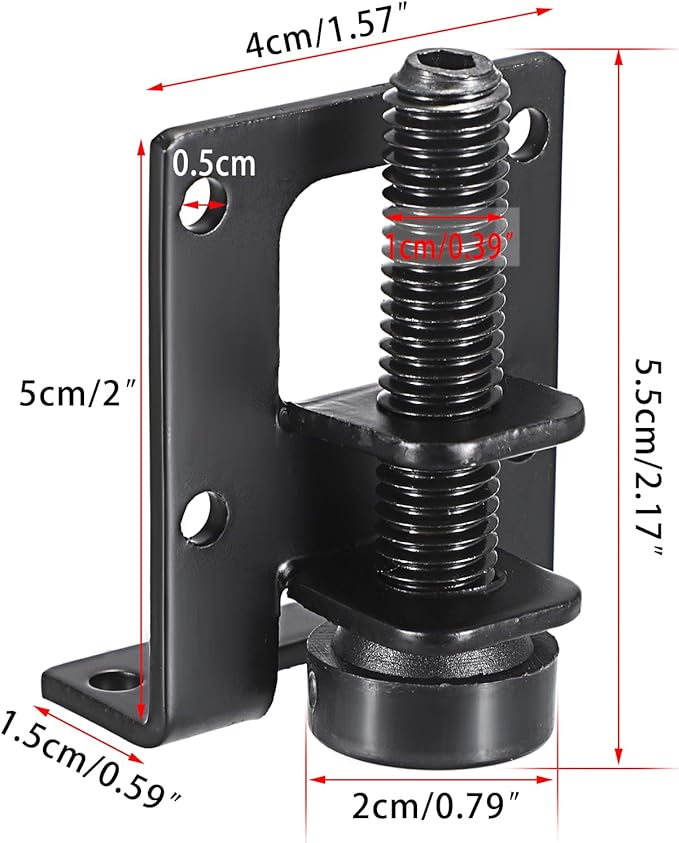 OwnMy 4 Packs Adjustable Furniture Leveling Feets L Shaped Furniture Levelers