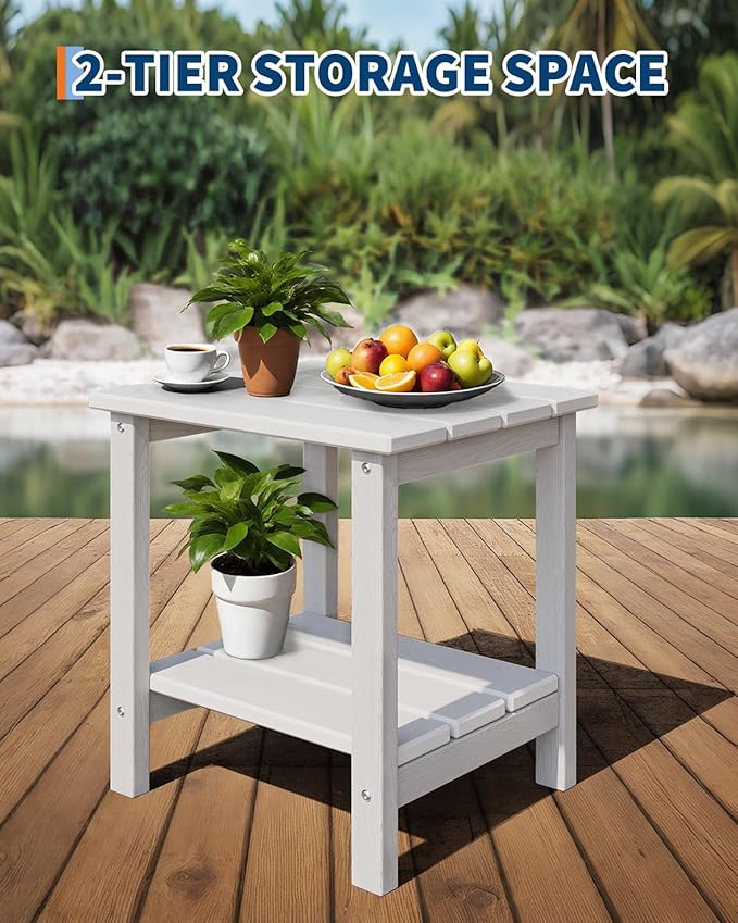 GarveeLife Poly Lumber Rocking Chair Outdoor Set of 2
