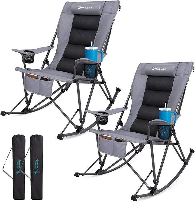 FUNDANGO Oversized Rocking Camping Chair