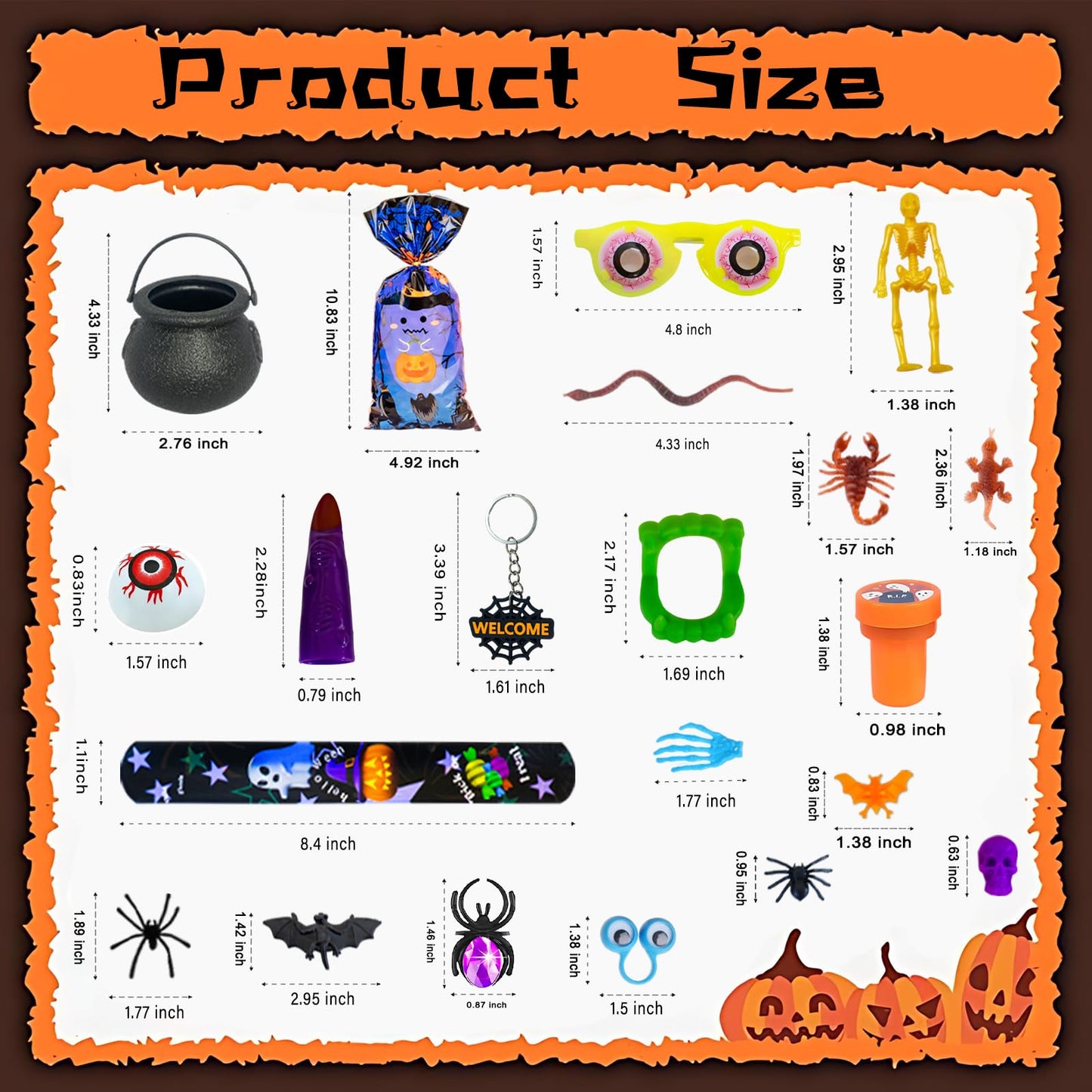 201PCS Halloween Party Favors , Bulk Fidget Toys for Party Supplies, Halloween Treats Non Candy School Classroom Carnival Prizes, Treasure Box Toy Chest, Halloween Gifts, Goodie Bag Stuffers