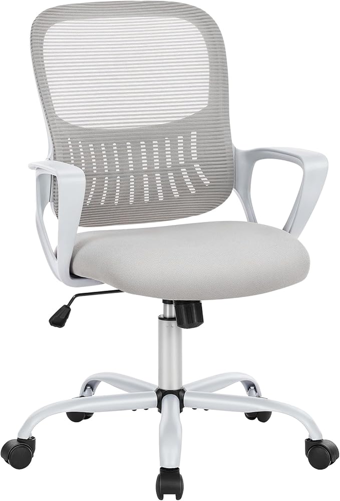 Sweetcrispy Ergonomic Mid-Back Mesh Home Office Desk Chair