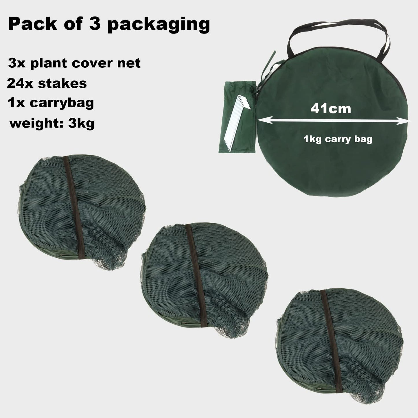 Pop up Gardening Net Cover,36x36x39 inch Pack of 2,Pest Guard Cover for Vegetables Fruits Durable Plant Gardening Net, Pop-Up Chicken Pen for Small Animals Outdoor Run and Pet Enclosure