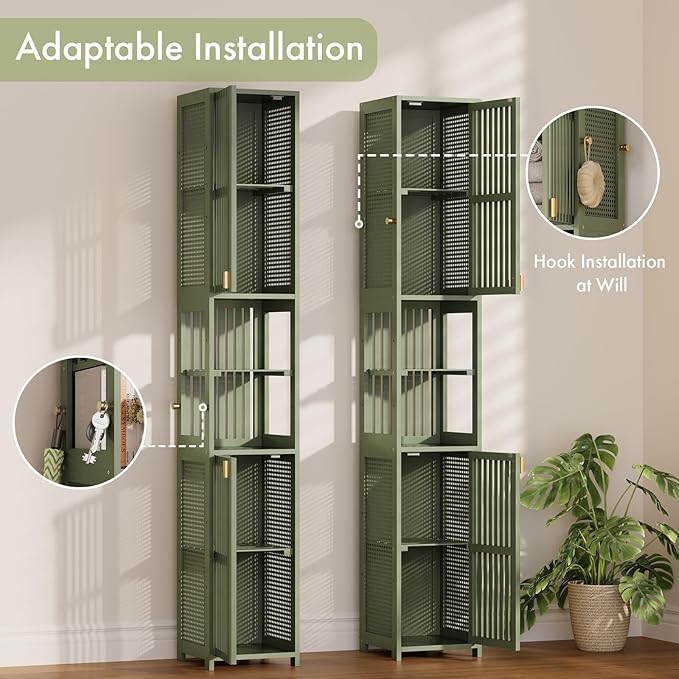 Amazer Tall Bathroom Storage Cabinet 70'', Freestanding Cabinet Storage